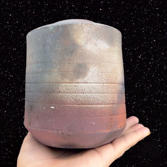 Art Pottery Laura Ross Pottery Vase Stoneware Ceramic Signed Vase Multicolor - Picture 8 of 15